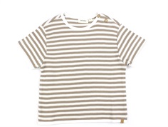 Lil Atelier mocha meringue/coconut milk striped top